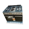 Westpoint Cooker 90x60, 4 Gas Burners, 2 Electric Plate, Electric Oven + Gas Compartment Inox WCER9642E8XBO