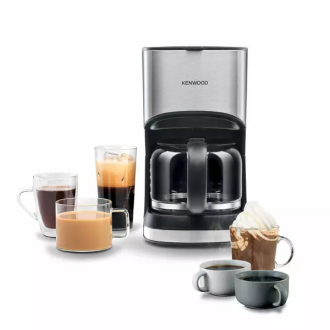 Kenwood Coffee Maker 1.2l Glass Jug 12 Cups Capacity 900w Cmm10.000bm - Glass Body Nonstick Coating Kep Warm Plate Auto Shut Off Function Washable Filter