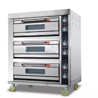 Generic Commercial Electric Baking Oven 3 Door 6 Trays