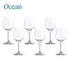 Ocean Wine Glass 6pc Lexington Goblet 370ml Fine Rim Stemware 1019G13