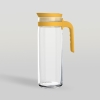 Ocean Jug Terra Pitcher Mimosa Yellow 1390ml – Stylish Glass Serve Pitcher for Water, Juice & Cold Beverages 3B2434901G0006