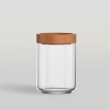 Ocean Pop Jar Stax Brown Lid 650ml 5B02523G9601