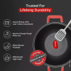Pigeon Imperi Luxe Cast Iron Kadai 26cm – Natural Non-Stick, Toxin-Free & Durable Cookware Sap 16301