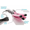 Generic Curling Iron 1-Inch 3 Barrel Hair Waver Wand - Ceramic Heating Styling Tool, Fast Heating, LCD Display, Adjustable Temperature Hair Crimper.