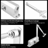 Generic Adjustable Overhead Fire Rated Door Closer - 45-75 kg Capacity, Easy Installation, Durable Aluminum Alloy for Commercial/Domestic Use.