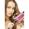 Generic Curling Iron 1-Inch 3 Barrel Hair Waver Wand - Ceramic Heating Styling Tool, Fast Heating, LCD Display, Adjustable Temperature Hair Crimper.