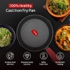 Pigeon Imperi Luxe Cast Iron Frypan 22cm – Non-Stick, Toxin-Free with Free Silicone Grip SAP 16296