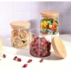 Generic Glass Jar Round with Wooden Lid 10x10cm – Elegant Storage Container for Kitchen & Home R1010(1-8)