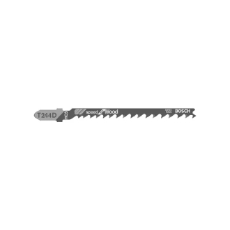 Bosch Jigsaw Blade T 244 D Speed for Wood 100mm 2608630058