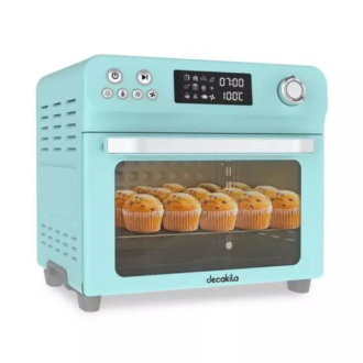 Decakila Oven Air Electric 24l with Rosting Function 1800w Keec023l 240 min maximum timing stainless steel heating tube and handle with pull out slag tray