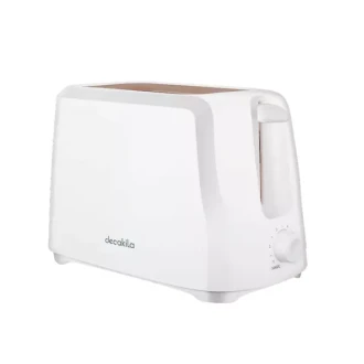 Decakila Toaster 2 Slice Browning Control 700w Kets001w 6 setting browning control with removable crumb tray cord storage function