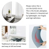 Generic High Quality Non-Glass Shatterproof, Anti Scratch, Easy to Install, Unbreakable, Safe for Kids, Frameless Acrylic Plexiglass Sheet Mirror (Wall Decor) for Bedroom, Bathroom & Living Room Round Shape