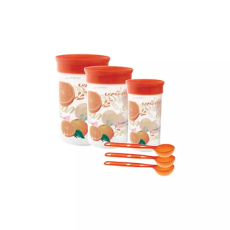Cello Plastic Container Glory (Big) 1500ml 3000ml & 5000ml 3pc Set