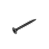 Total Drywall Screw #6X1-5/8"(3.5x41mm) Coarse Thread for Gypsum Phillips Drive, Carbon Steel, Phosphatized Black 400pcs Box THWDS61581