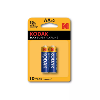 Kodak AA Alkaline Batteries Max Super 1.5V 1 Pack 12PCs - Set of 12 Pcs