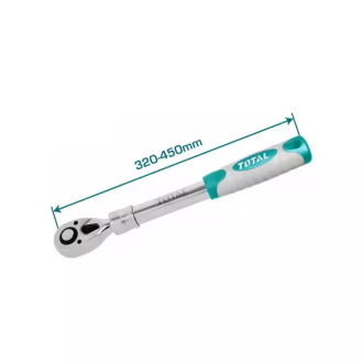 Total Extendable Ratchet Wrench 1/2" 72T Heat Treatment, Chromed Plated THT106128L