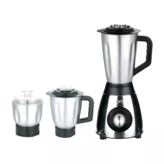 Digiwave Blender 1.5L Jar, 1L Jar and Small Dry Mill 500W Stainless Steel DWBL-1213
