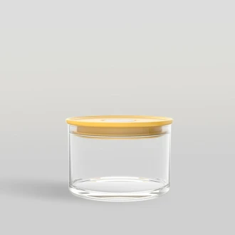 Ocean Norma Glass Jar Citrus Yellow 385Ml 5B23314G0002