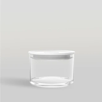 Ocean Norma Glass Jar Pure White 385ml 5B23314G0004