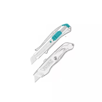 Total Utility Knife Set with Aluminum Alloy Body THT515226 (Pack of 22pcs)