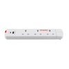 Tronic 3 Way Extension Socket + USB + USB C