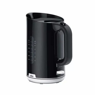 Braun Jug Kettle 1.7L Plastic with Water Guage 2200W WK101AI-WK1100BK Rapid Boil Anti Scale Filter Flip Lid Illuminated Button Cable Storage
