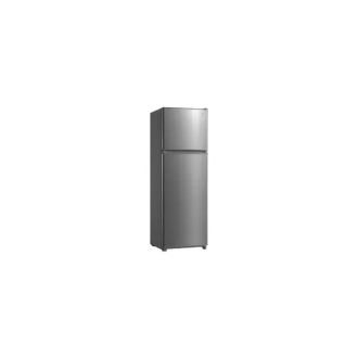 Evvoli Top Double Door Refrigerator Silver EVRFM-300L