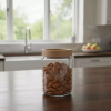 Ocean Pop Jar Stax Brown Lid 650ml 5B02523G9601