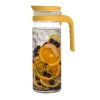 Ocean Jug Terra Pitcher Mimosa Yellow 1390ml – Stylish Glass Serve Pitcher for Water, Juice & Cold Beverages 3B2434901G0006