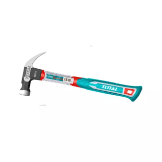Total Claw Hammer 16oz/450g with Magnetic Nail Function, Drop-Forged Hammer Head THCH61016